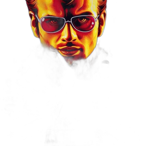 mask, face, jacket, comic book art transparent PNG cut-out
