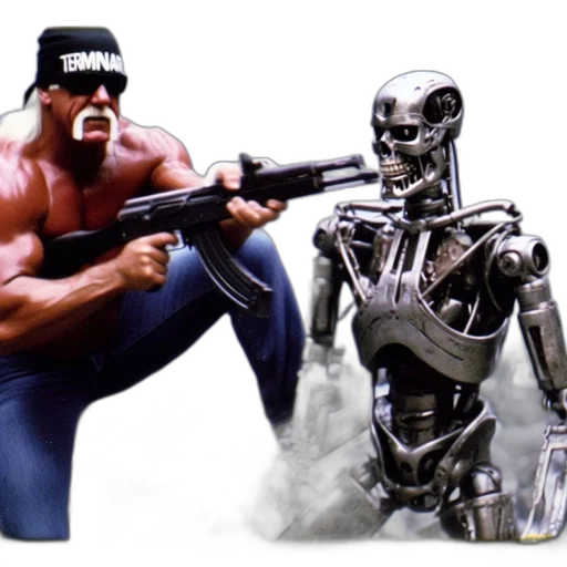 robot, concept art, comic book art, 3d render transparent PNG cut-out