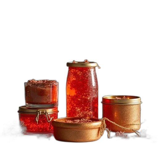 food, crown, 3d render, red transparent PNG cut-out