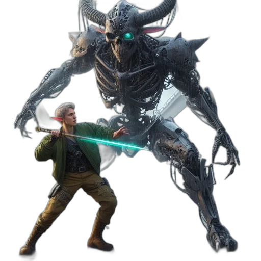 creature, robot, weapon, dragon transparent PNG cut-out