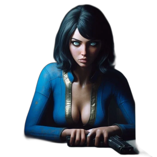 jewelry, face, dress, comic book art transparent PNG cut-out