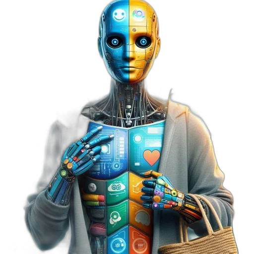 robot, mask, dress, face transparent PNG cut-out