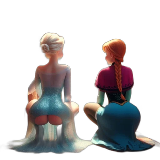 dress, crown, concept art, 3d render transparent PNG cut-out