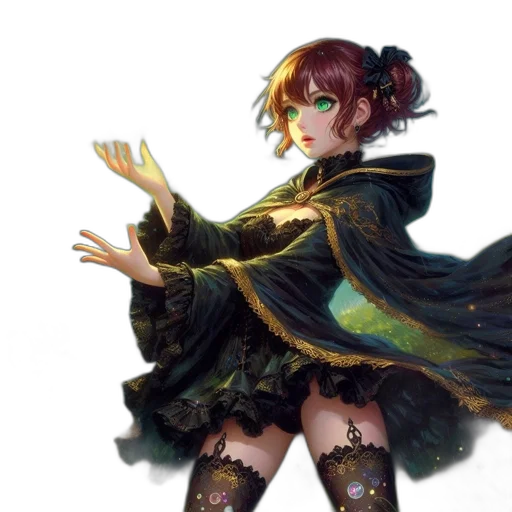 staff, dress, fantasy art, concept art transparent PNG cut-out