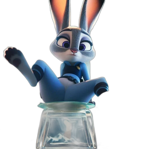 animal, bottle, robot, 3d render transparent PNG cut-out