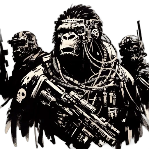 animal, concept art, comic book art, fantasy art transparent PNG cut-out