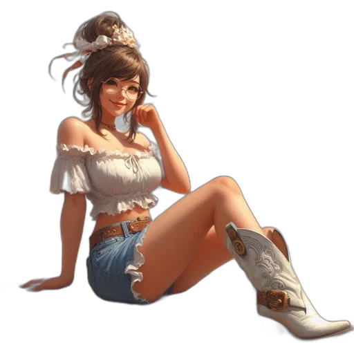 hat, dress, shoes, staff transparent PNG cut-out