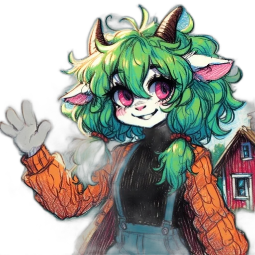 dragon, creature, staff, jacket transparent PNG cut-out