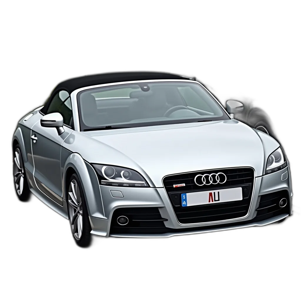car, 3d render, photorealistic, silver transparent PNG cut-out