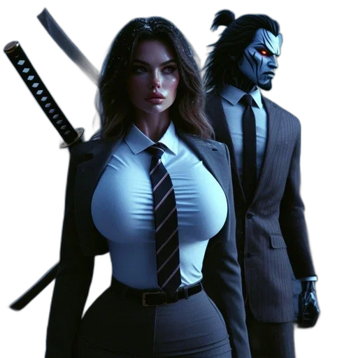 concept art, comic book art, fantasy art, 3d render transparent PNG cut-out