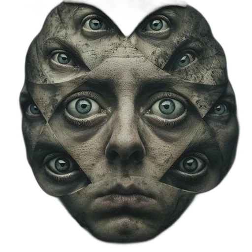 mask, face, creature, robot transparent PNG cut-out