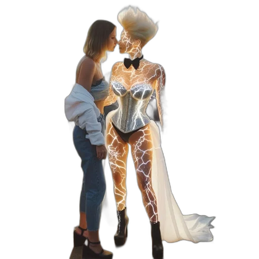 robot, dress, mask, jacket transparent PNG cut-out