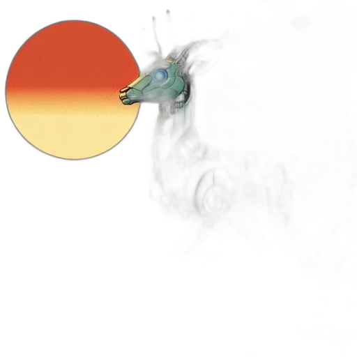 dragon, mask, staff, creature transparent PNG cut-out