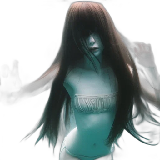 mask, creature, hair, dress transparent PNG cut-out