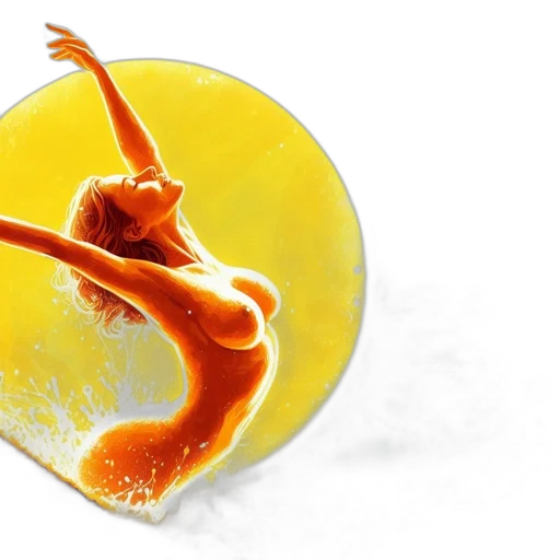 photorealistic, 3d render, concept art, golden transparent PNG cut-out