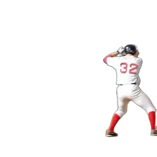 3d render, baseball, player, number transparent PNG cut-out