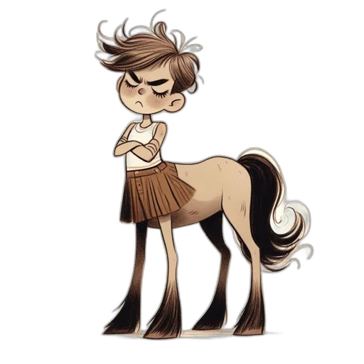 hair, animal, creature, dress transparent PNG cut-out