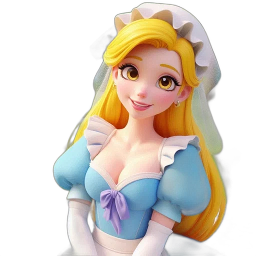 dress, crown, staff, face transparent PNG cut-out