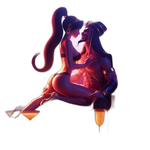 dress, staff, weapon, dragon transparent PNG cut-out