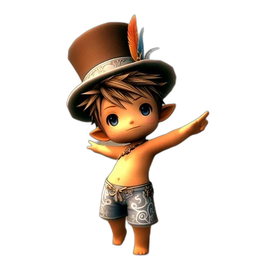 hat, staff, animal, creature transparent PNG cut-out