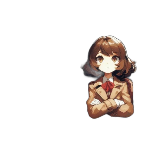 weapon, staff, face, jacket transparent PNG cut-out