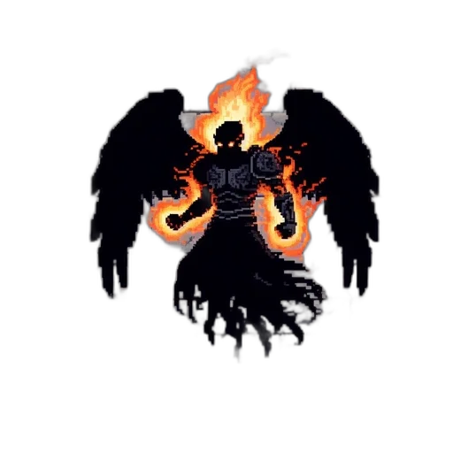 dragon, staff, pixel art, concept art transparent PNG cut-out