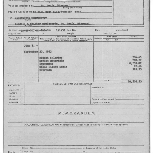 vintage, invoice, washington, university transparent PNG cut-out