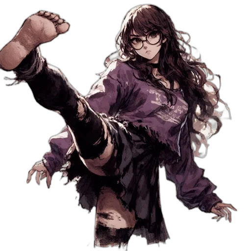 staff, weapon, hair, concept art transparent PNG cut-out