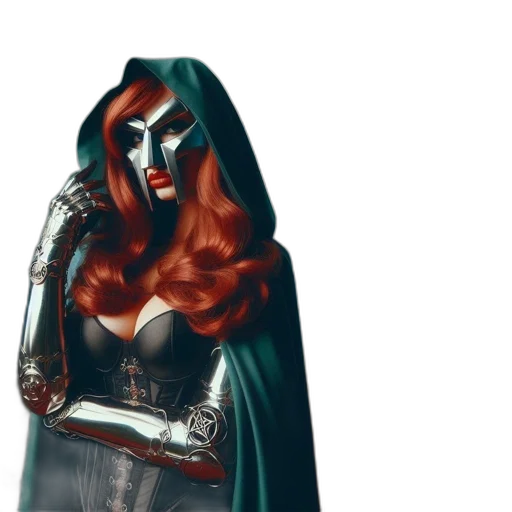 dress, mask, concept art, comic book art transparent PNG cut-out