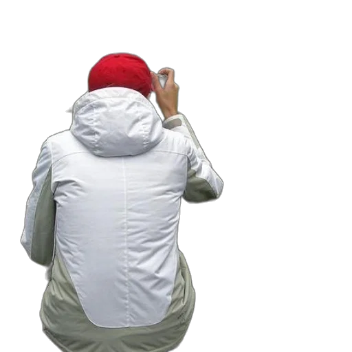 jacket, hat, face, creature transparent PNG cut-out