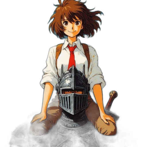 staff, weapon, jacket, robot transparent PNG cut-out