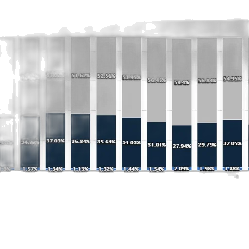 blue, monochrome, stacked, bar transparent PNG cut-out
