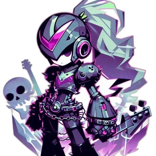 robot, weapon, jacket, cyberpunk transparent PNG cut-out