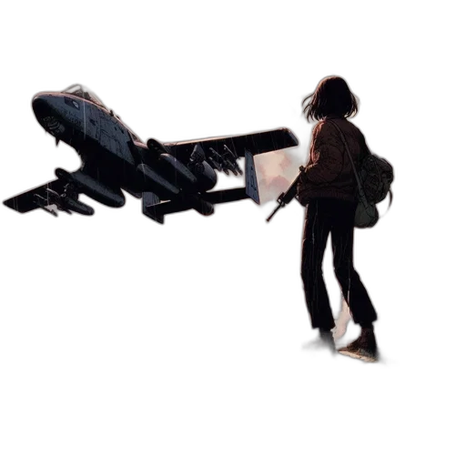 robot, jacket, weapon, dragon transparent PNG cut-out