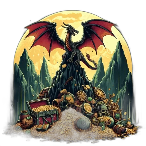 dragon, fantasy art, concept art, pixel art transparent PNG cut-out