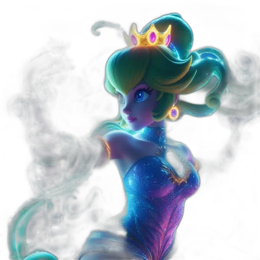 crown, dress, staff, concept art transparent PNG cut-out