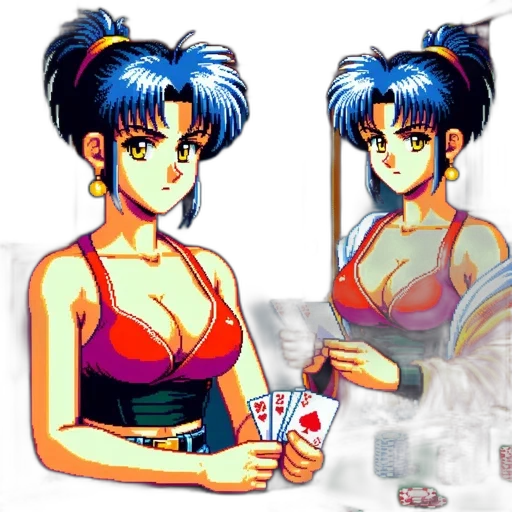 vaporwave, concept art, pixel art, anime transparent PNG cut-out