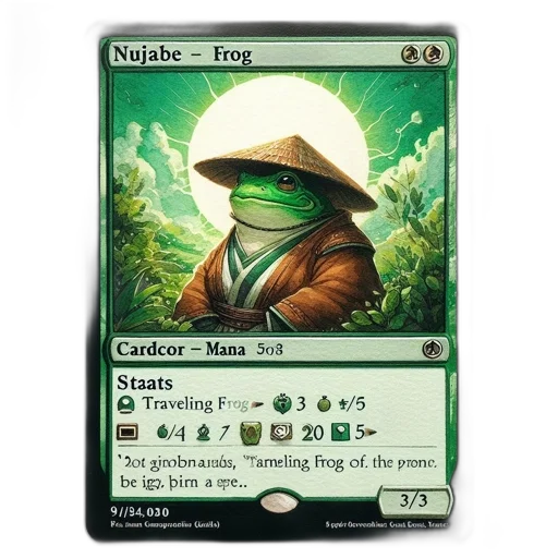 concept art, fantasy art, green, frog transparent PNG cut-out