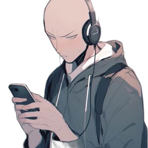 jacket, staff, face, robot transparent PNG cut-out