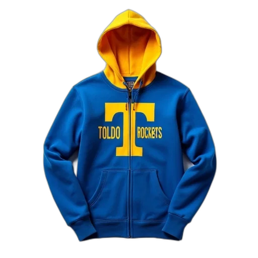jacket, blue, hoodie, yellow transparent PNG cut-out