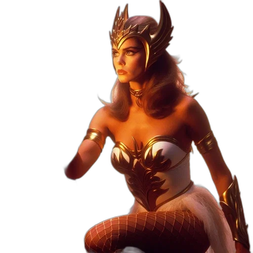 mask, dress, staff, fantasy art transparent PNG cut-out