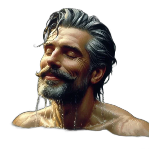 face, concept art, photorealistic, pixel art transparent PNG cut-out