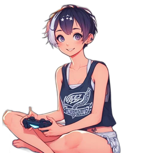 dress, weapon, robot, anime transparent PNG cut-out