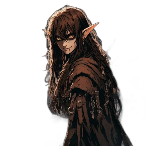 staff, hair, dragon, mask transparent PNG cut-out