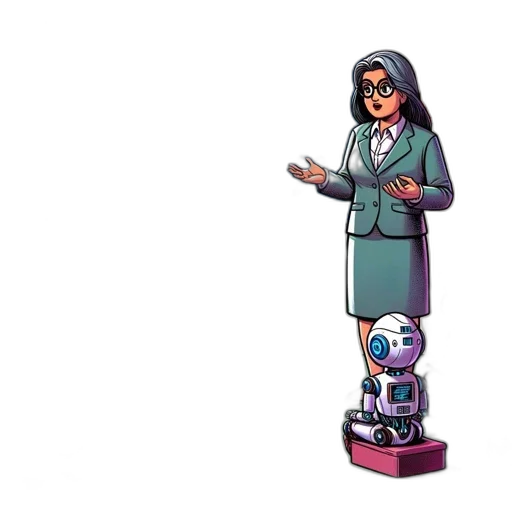 robot, staff, weapon, jacket transparent PNG cut-out