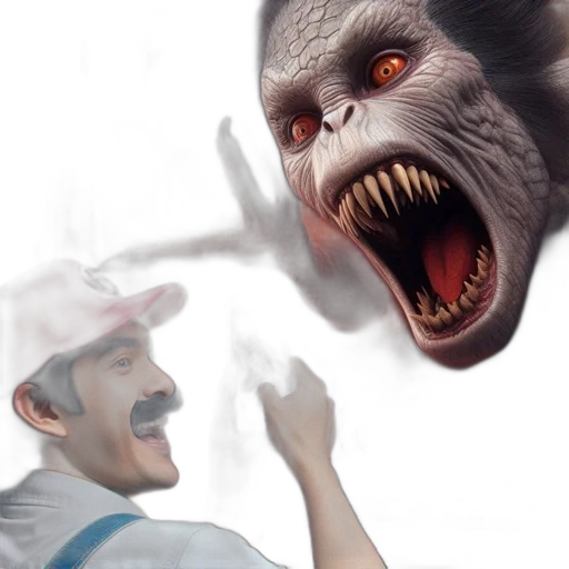 creature, face, mask, concept art transparent PNG cut-out