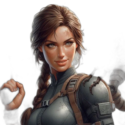 face, weapon, fantasy art, concept art transparent PNG cut-out