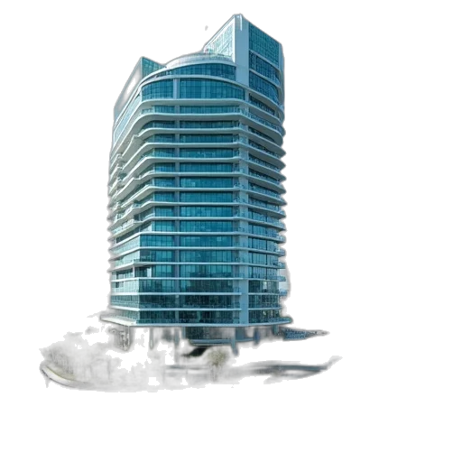 building, 3d render, concept art, photorealistic transparent PNG cut-out