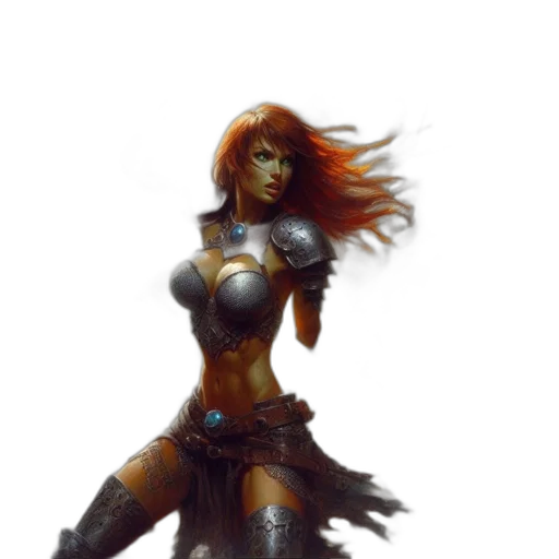 dress, fantasy art, concept art, comic book art transparent PNG cut-out
