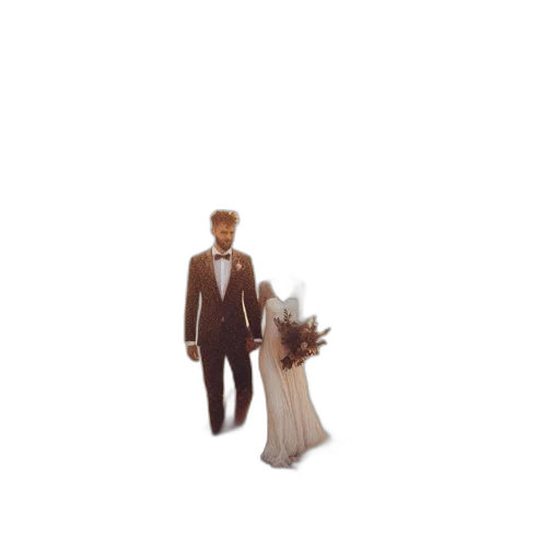 robot, dress, staff, umbrella transparent PNG cut-out
